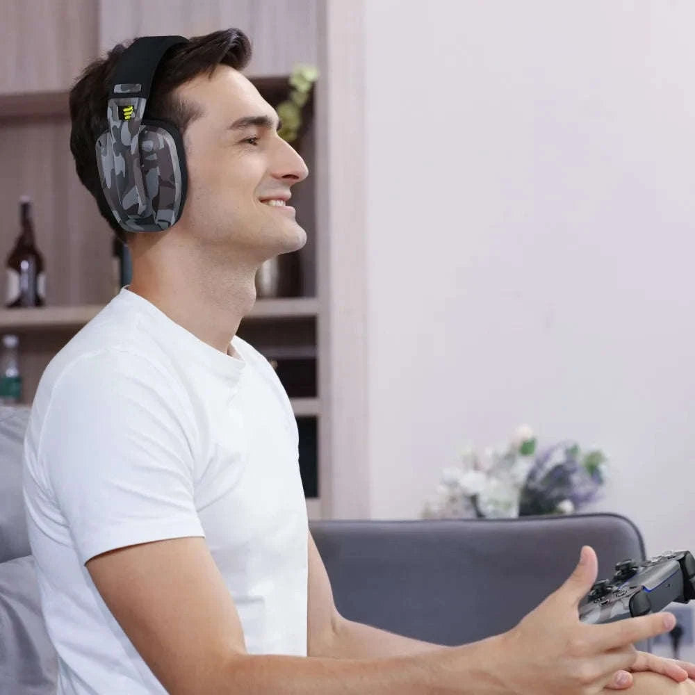 AuraFlex Pro Headset-White Blue