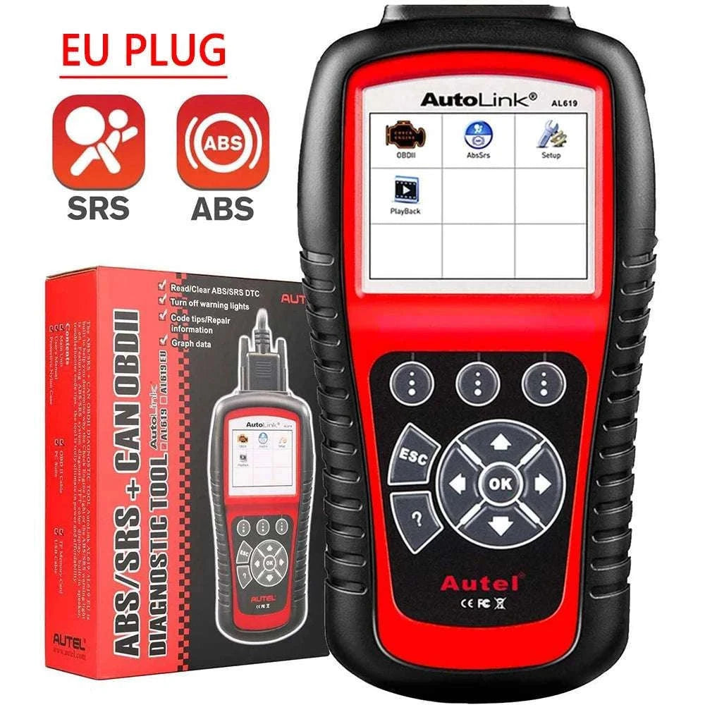Autel AL619 OBD2 Scanner ABS SRS Car Diagnostic Code Reader-AL619 / Polish / UNITED KINGDOM