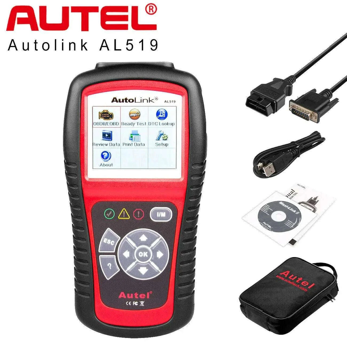 Autel AL619 OBD2 Scanner ABS SRS Car Diagnostic Code Reader-AL619 / Polish / UNITED KINGDOM
