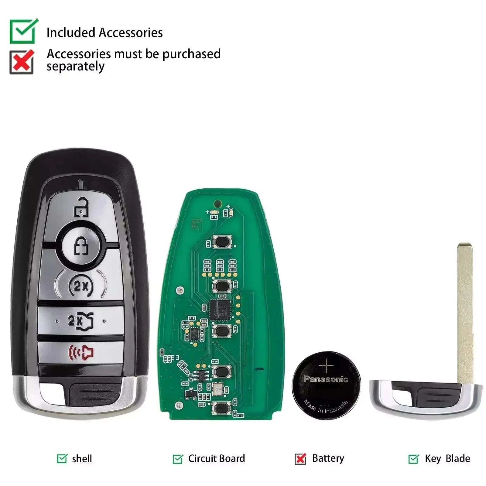 Autel IKEY FD005AH 5 Button Smart Key 868/902 MHz-China Mainland