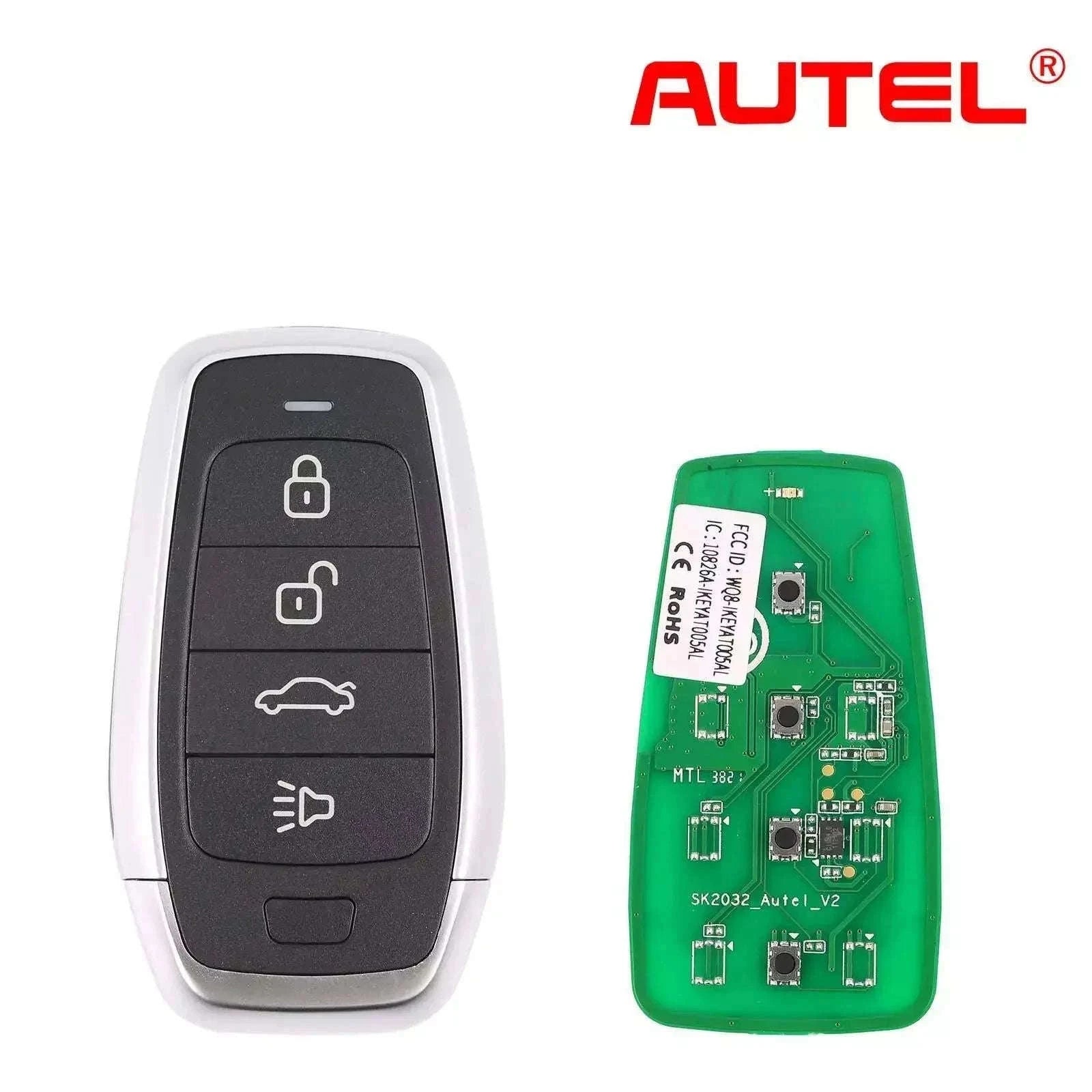 Autel IKEYAT004CL 4-Button Universal Smart Car Key for KM100-China Mainland