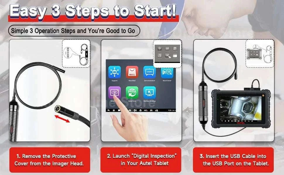 Autel MaxiVideo MV108S 1080P Inspection Camera, 8.5mm-MV108S / United States