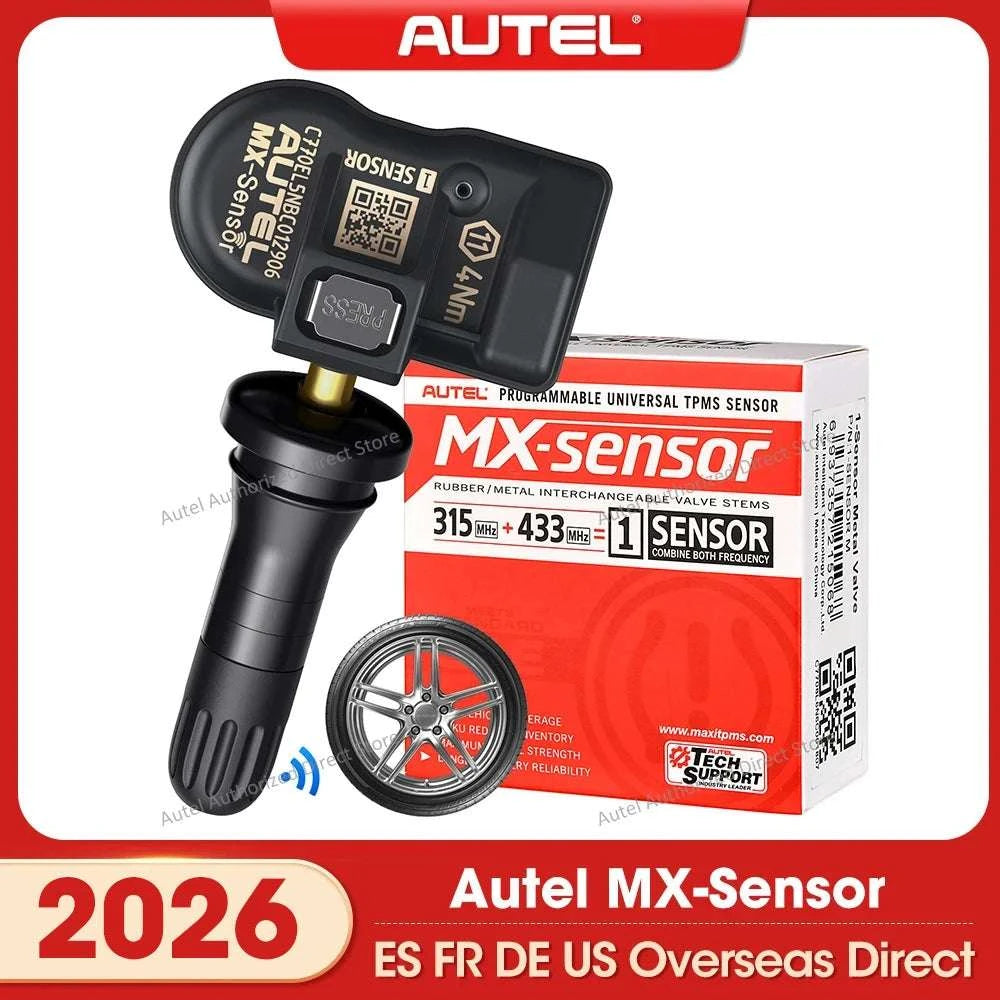 Autel MX-Sensor 2-in-1 TPMS 315MHz & 433MHz Press-In Replacement-4pcs Sensors / United States
