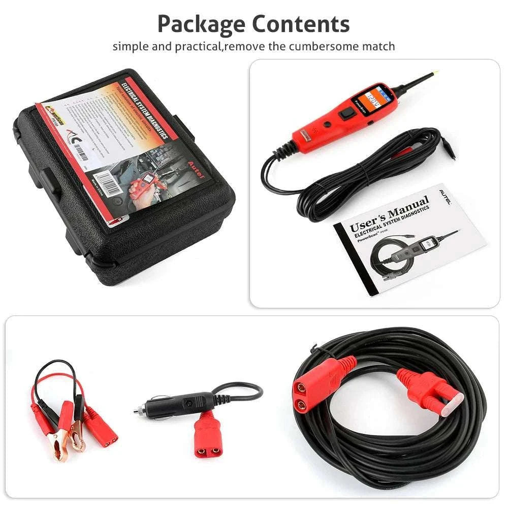 Autel PowerScan PS100 Circuit Tester 12V/24V Electrical Diagnostic Tool-Original / United States