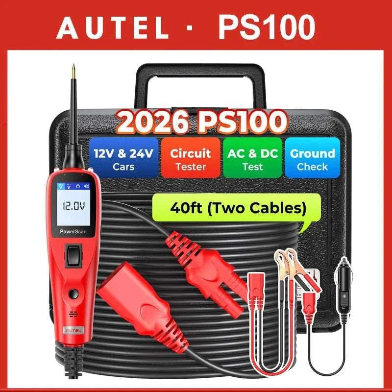 Autel PowerScan PS100 Circuit Tester 12V/24V Electrical Diagnostic Tool-Original / United States