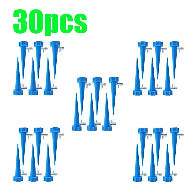 Auto Adjustable Drip Spike Watering System-6pcs Green