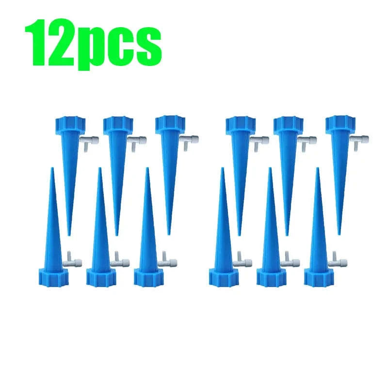 Auto Adjustable Drip Spike Watering System-6pcs Green