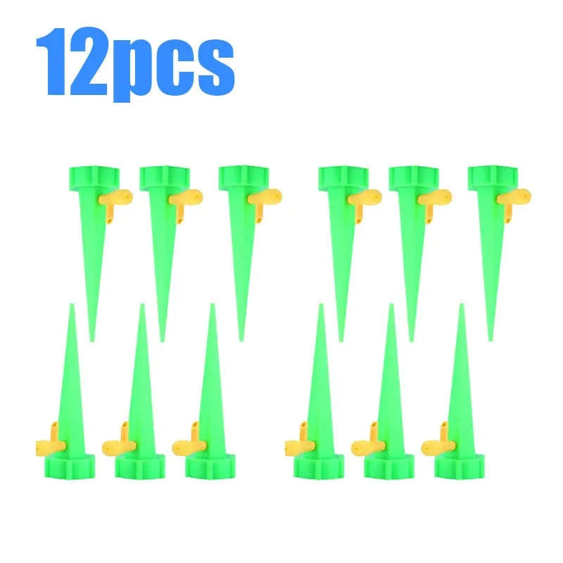 Auto Adjustable Drip Spike Watering System-6pcs Green