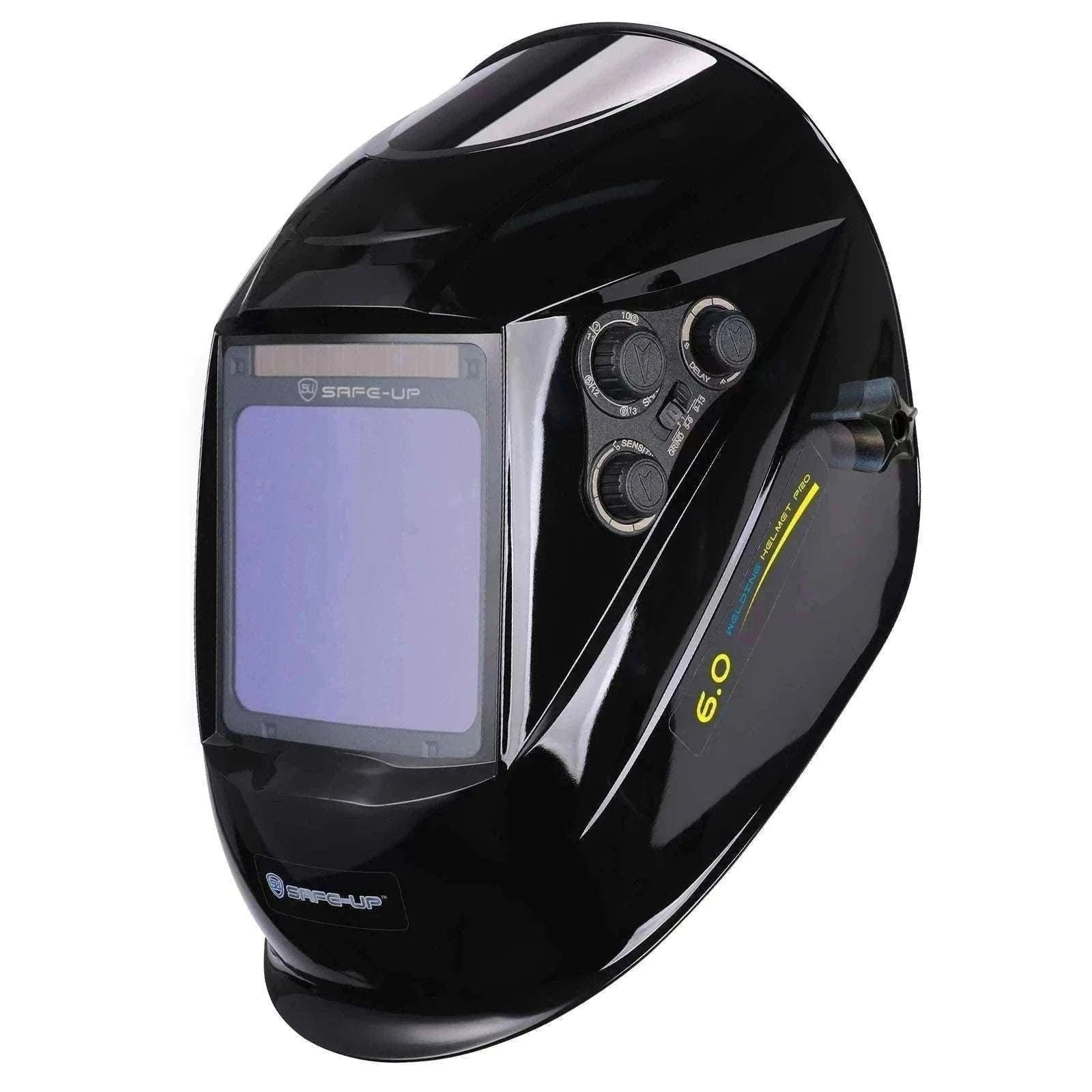 Auto-Darkening Welding Helmet 1/1/1/1 True Color 4 Sensors-UN9k Black