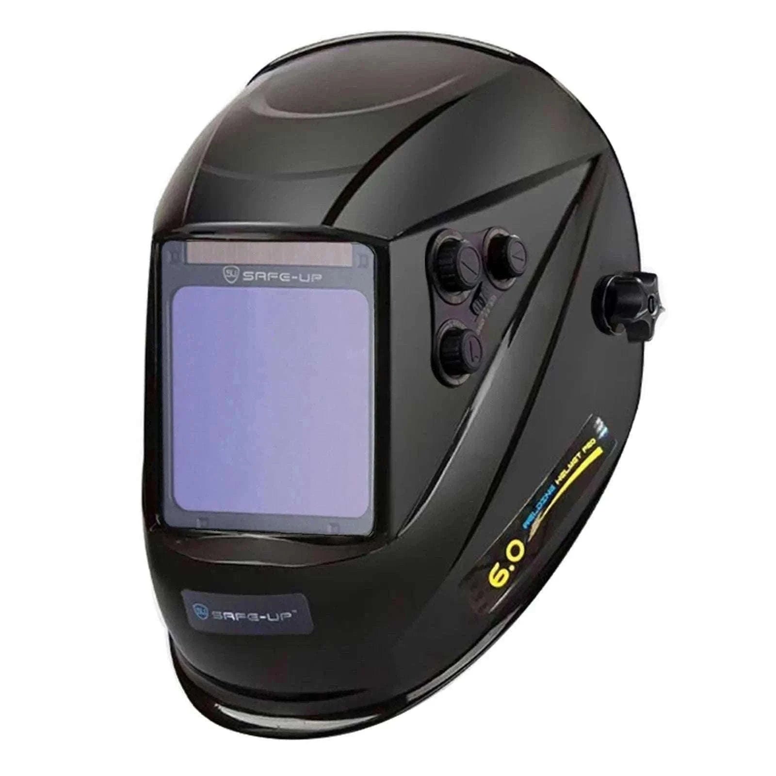Auto-Darkening Welding Helmet 1/1/1/1 True Color 4 Sensors-UN9k Black