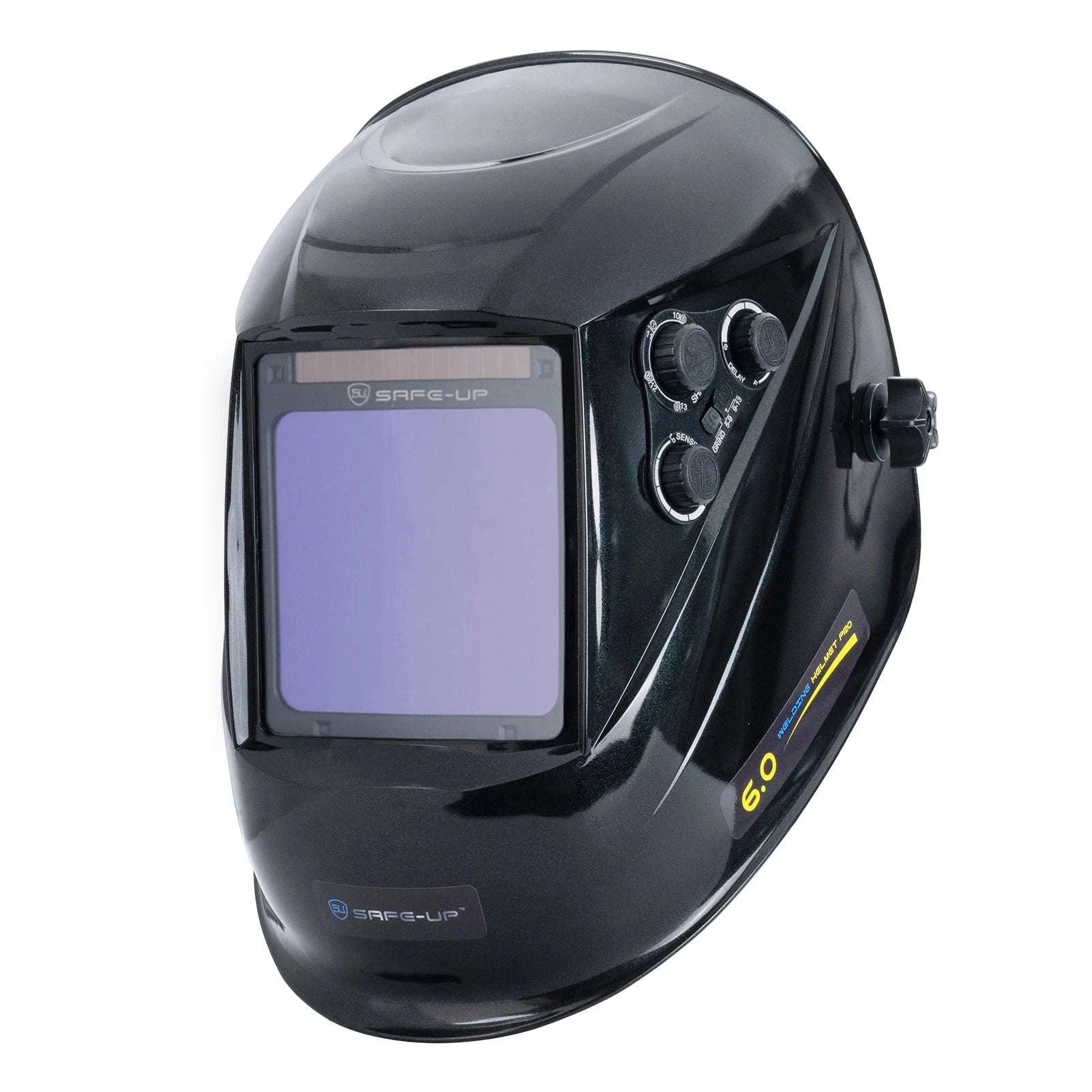Auto-Darkening Welding Helmet 1/1/1/1 True Color 4 Sensors-UN9k Black
