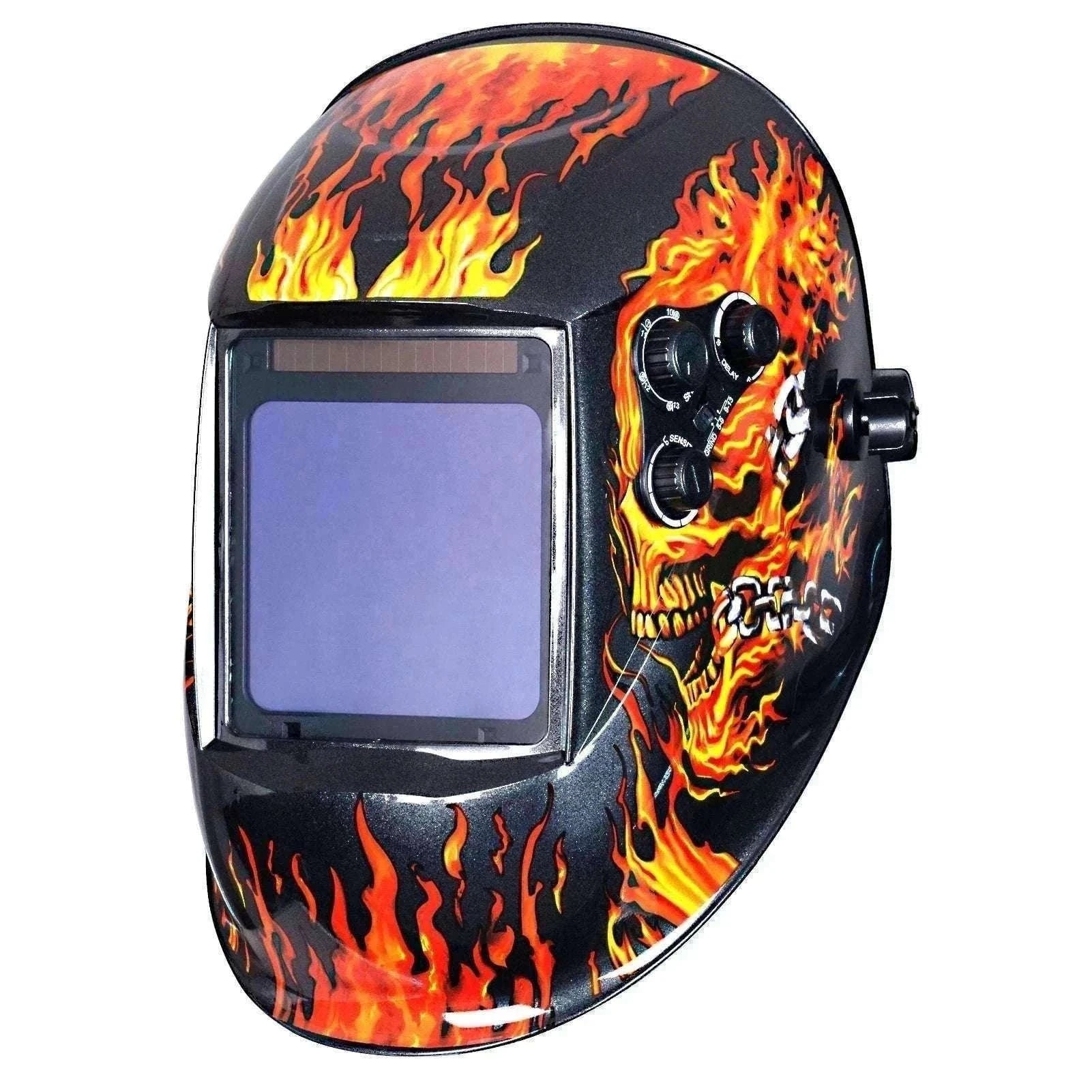 Auto-Darkening Welding Helmet 1/1/1/1 True Color 4 Sensors-UN9k Black