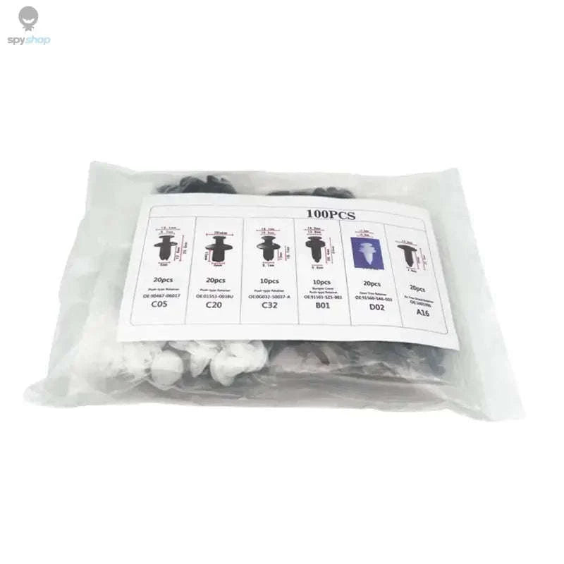 Auto Fastener Clip Mixed Car Body Push Retainer Kit-A 50Pcs(Bag) no Tool