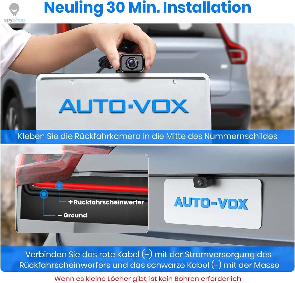 Auto-Vox W7 Wireless Reversing Camera-Default Title