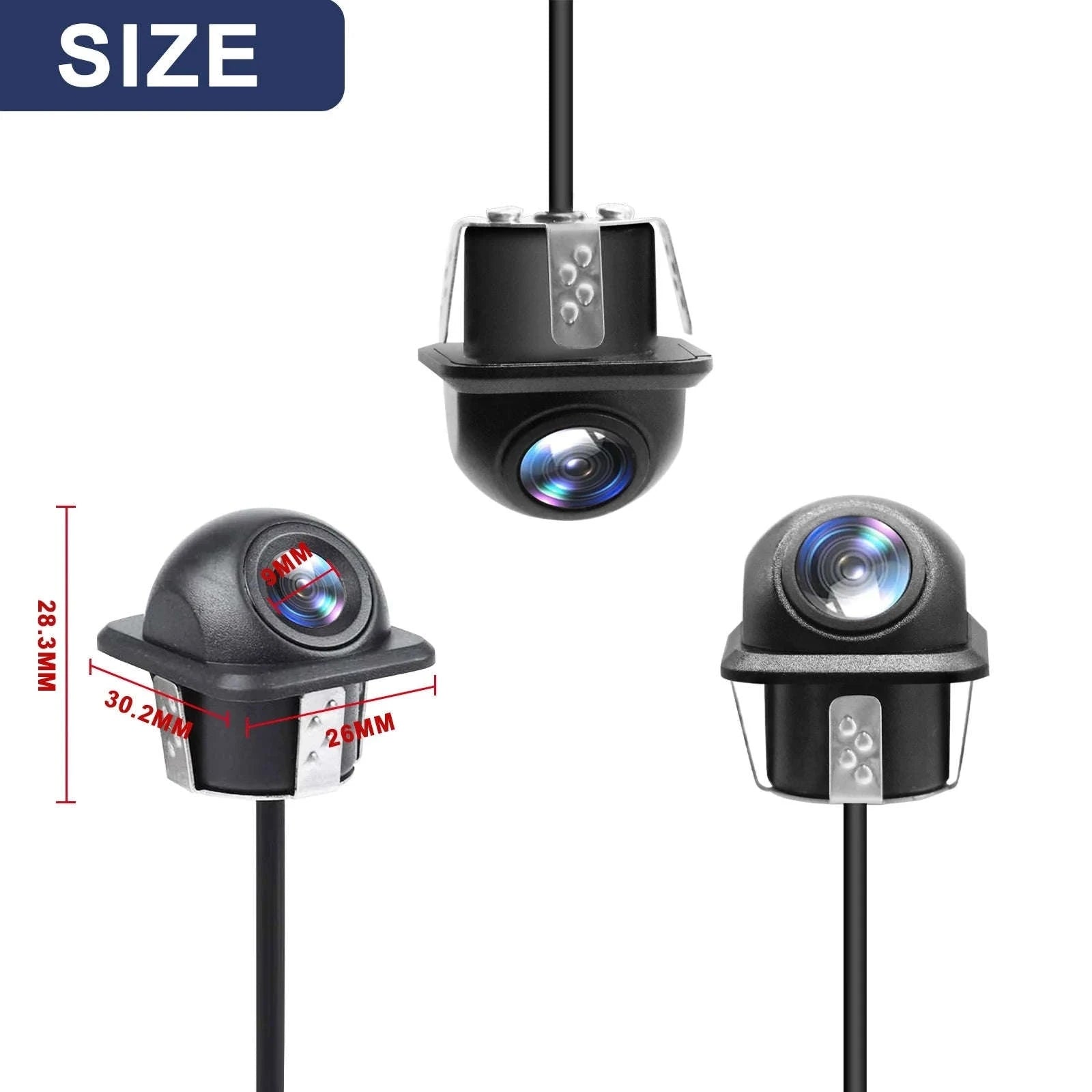 AUTOABC AHD 720P Waterproof Car Rear View Camera, 175°-Universal Camera / United States / 12 V