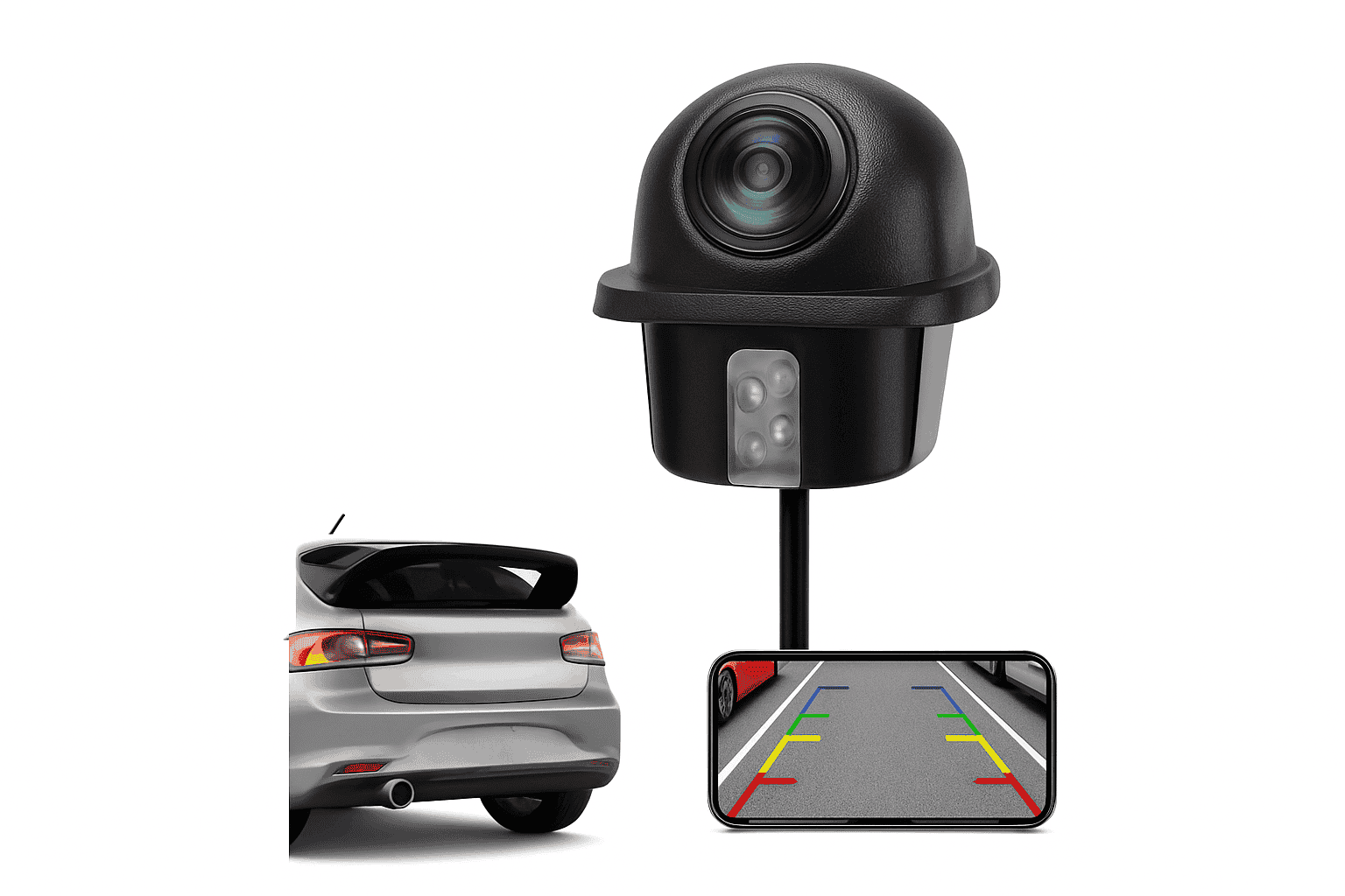 AUTOABC AHD 720P Waterproof Car Rear View Camera, 175°-Universal Camera / United States / 12 V