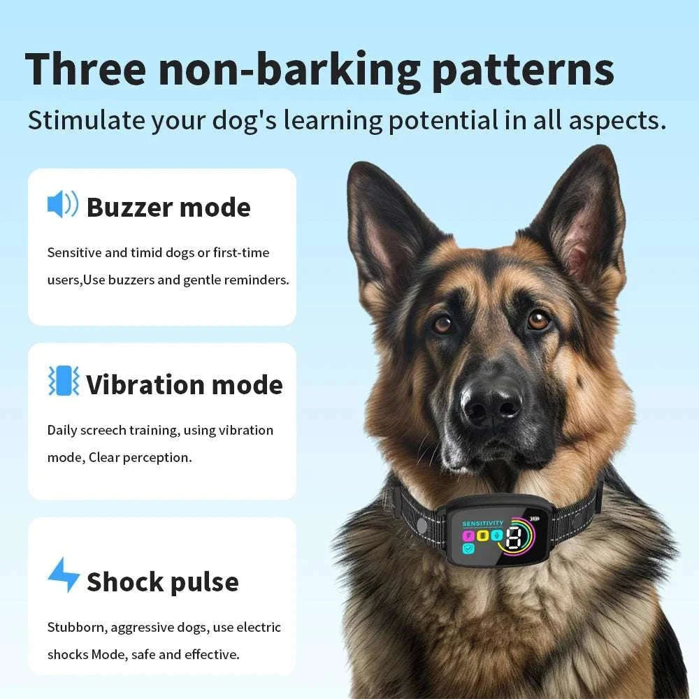 Automatic Anti Bark Dog Collar with Rechargeable Waterproof Design-Default Title