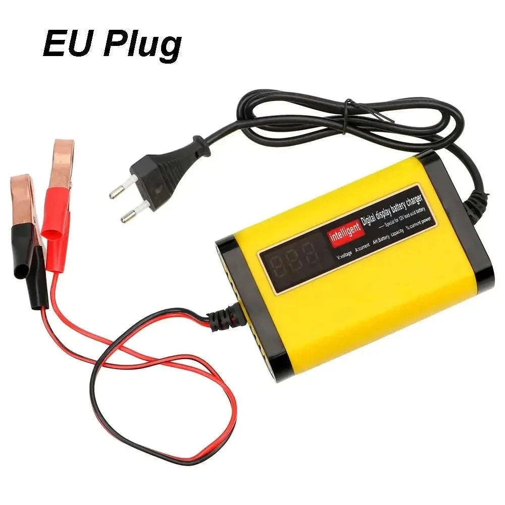 Automatic Car Battery Charger with LCD Display and 2A Charging