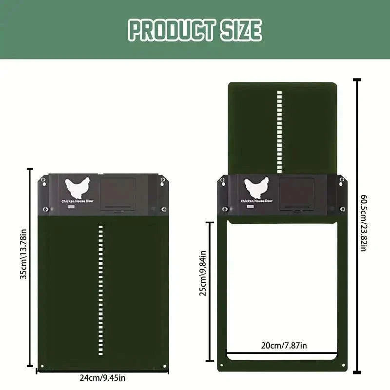 Automatic Chicken Coop Door with Light Sensor Control-RED