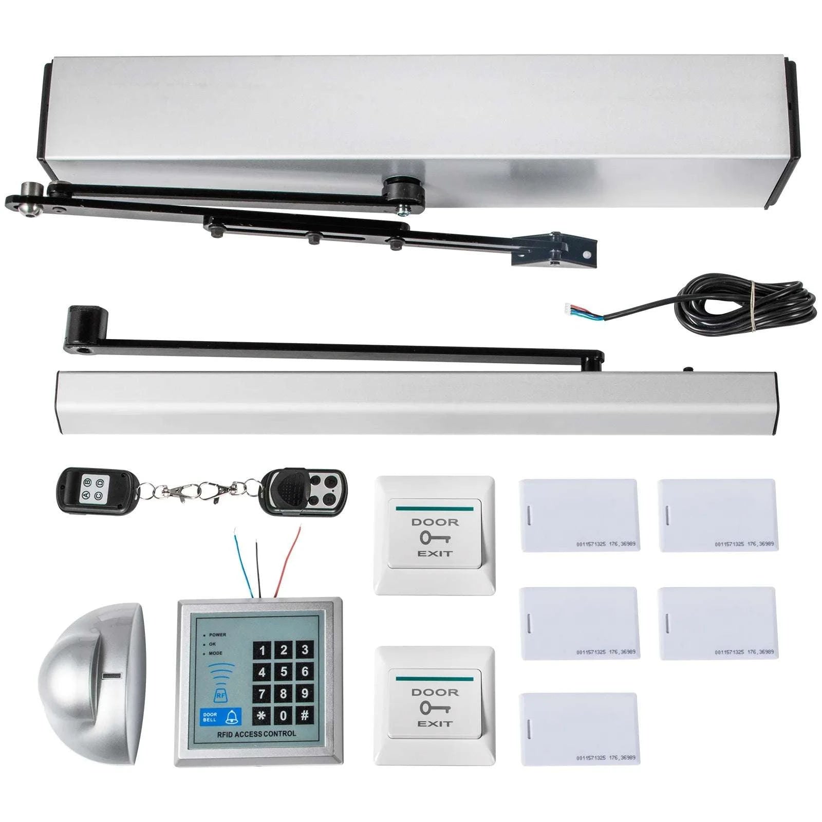 Automatic Door Opener Kit with Sensor & Remote 120° Swing-spain