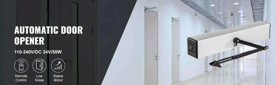 Automatic Door Opener Kit with Sensor & Remote 120° Swing-spain