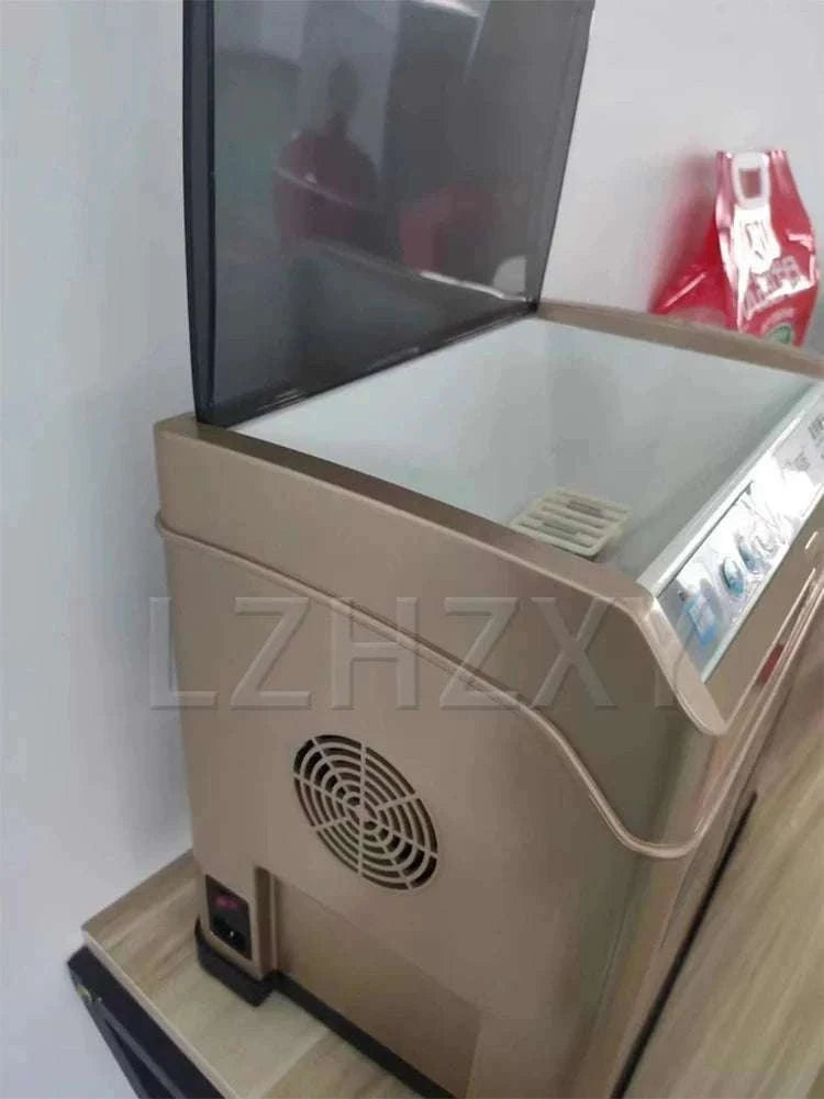 Automatic Electric Rice Mill Machine 500W Household Rice Husker-WHITE