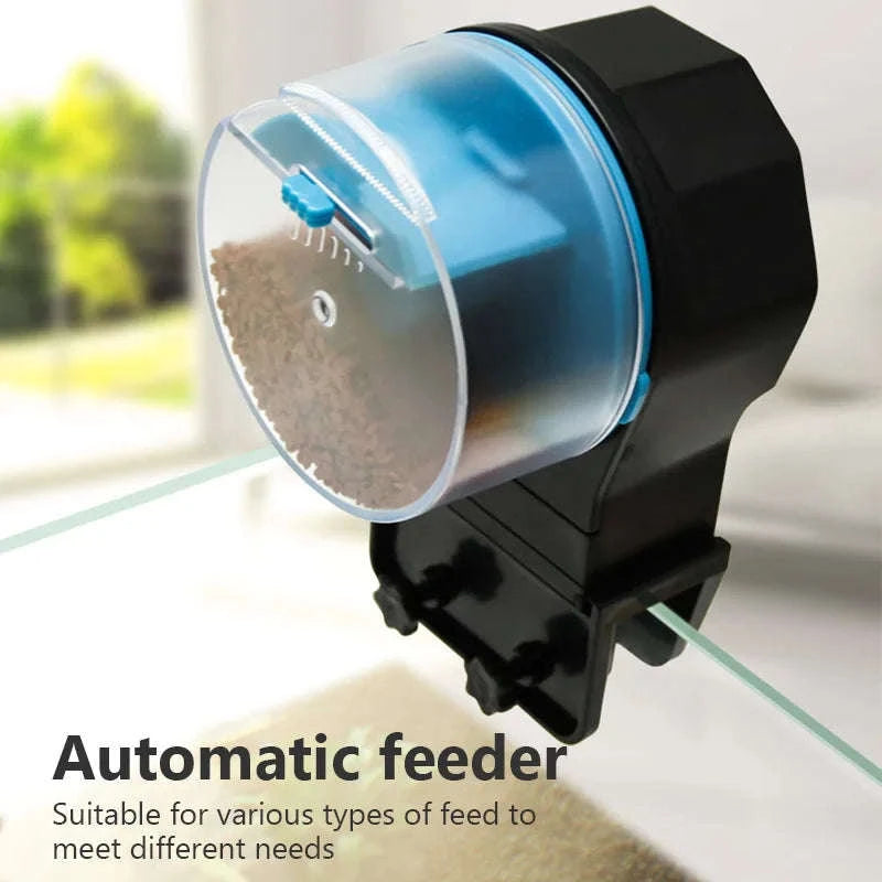 Automatic Fish Tank Feeder with Intelligent Timing-Blue