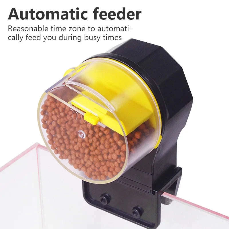 Automatic Fish Tank Feeder with Intelligent Timing-Blue