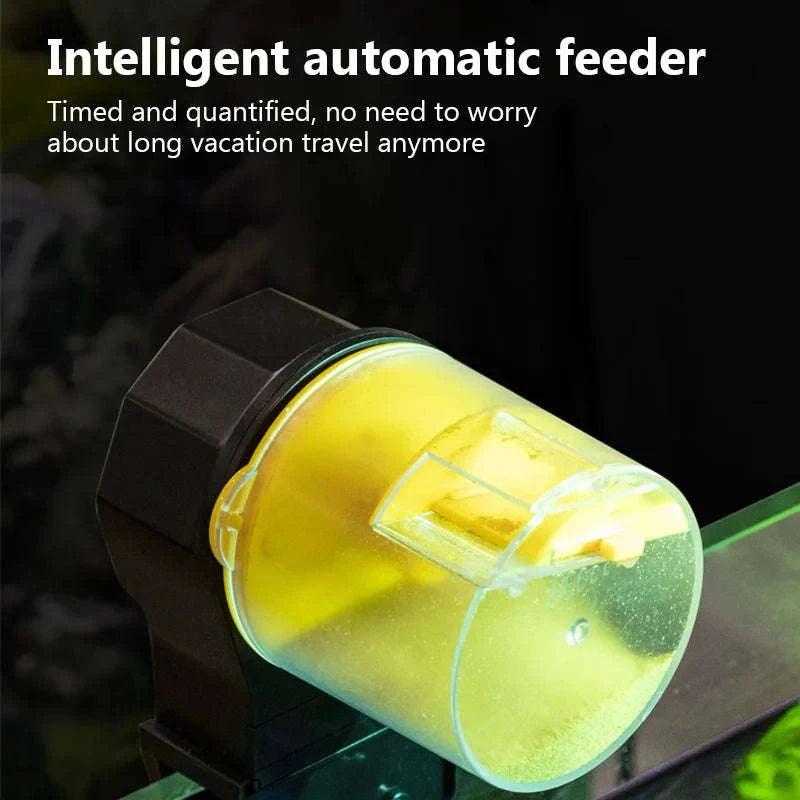 Automatic Fish Tank Feeder with Intelligent Timing-Blue