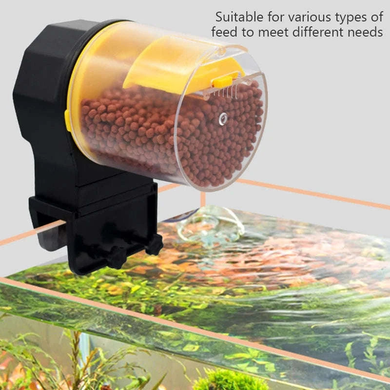 Automatic Fish Tank Feeder with Intelligent Timing-Blue