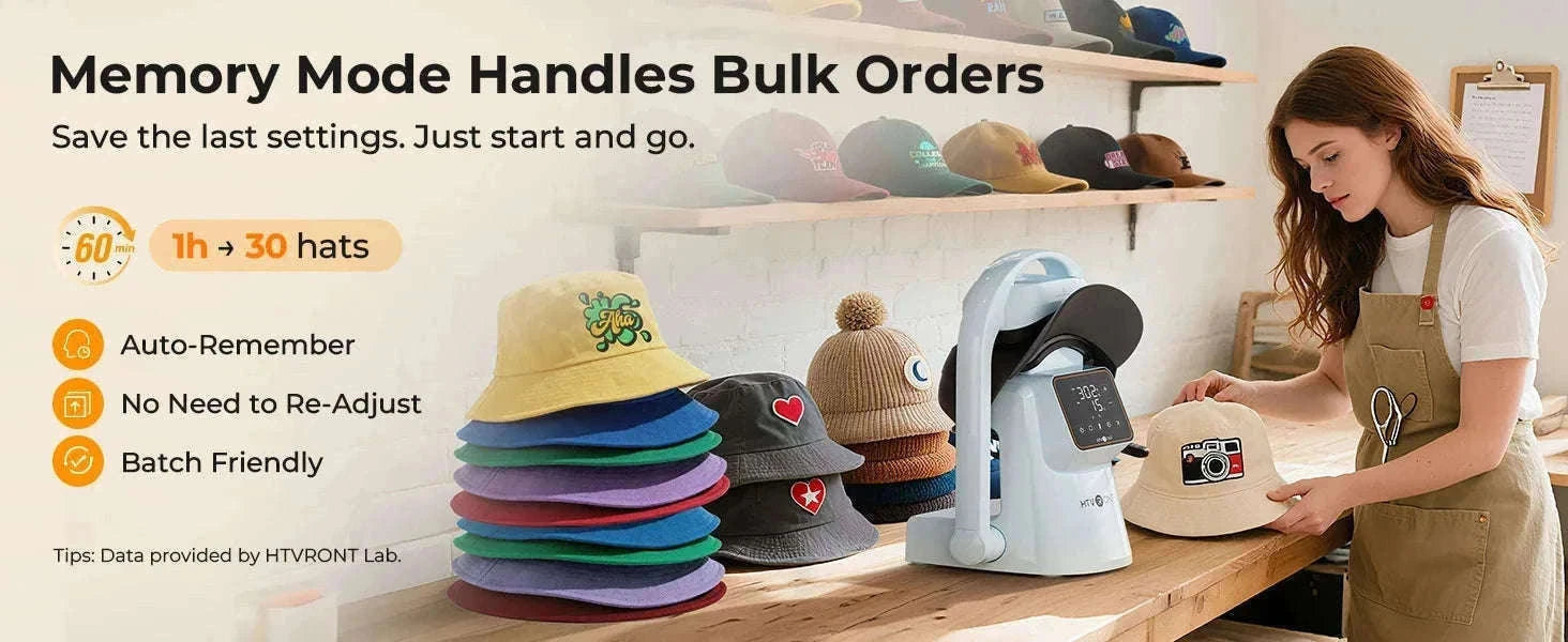 Automatic Hat Heat Press Machine with Dual Platens & Precision Control-United States / EU