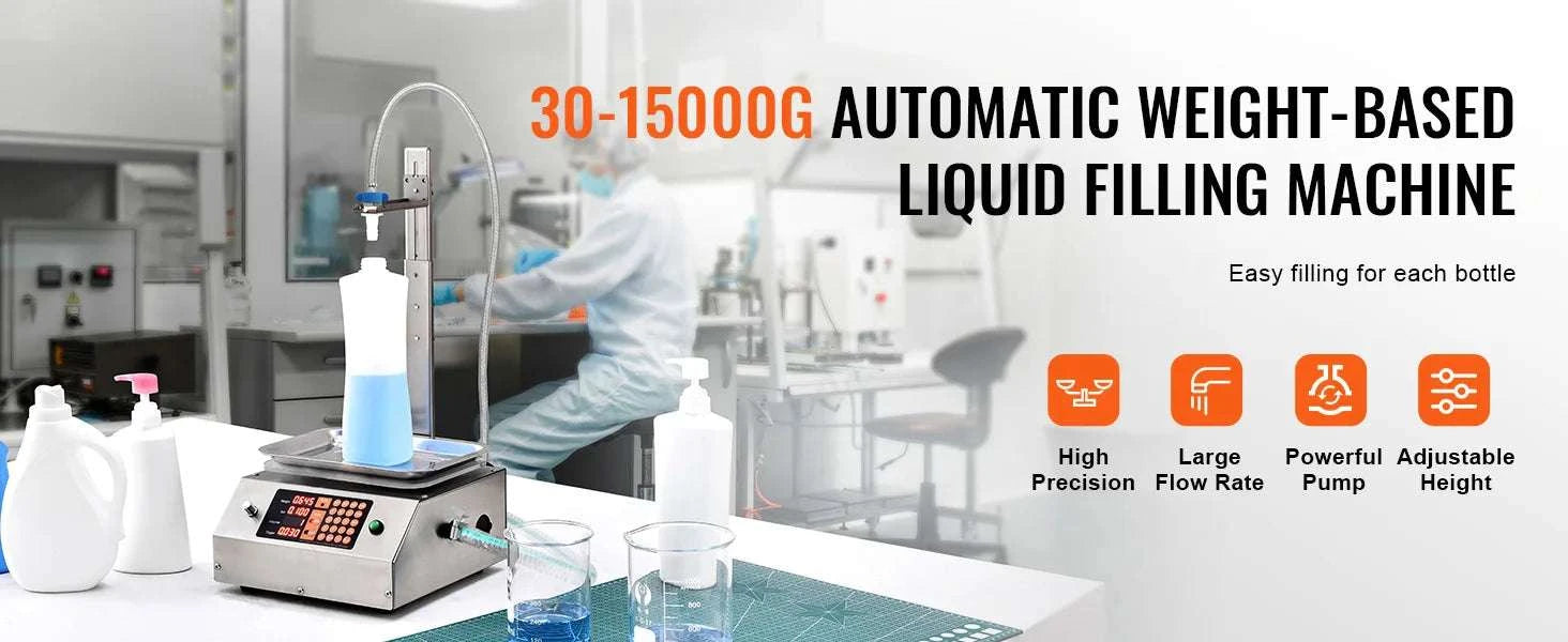 Automatic Liquid Filling Machine with Digital Control & 17L/min Flow-30-15000g / CZECH REPUBLIC