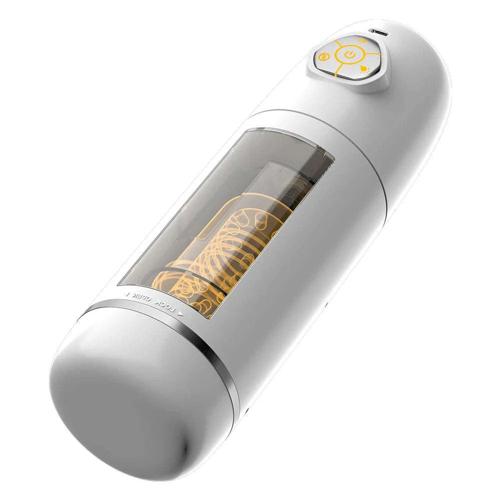 Automatic Male Masturbator Cup with Thrusting and Rotating Modes-No App Black 2