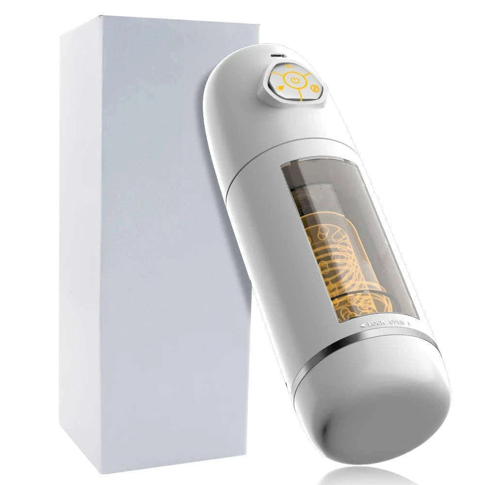 Automatic Male Masturbator with Thrusting and Rotating Modes-No App Black 2