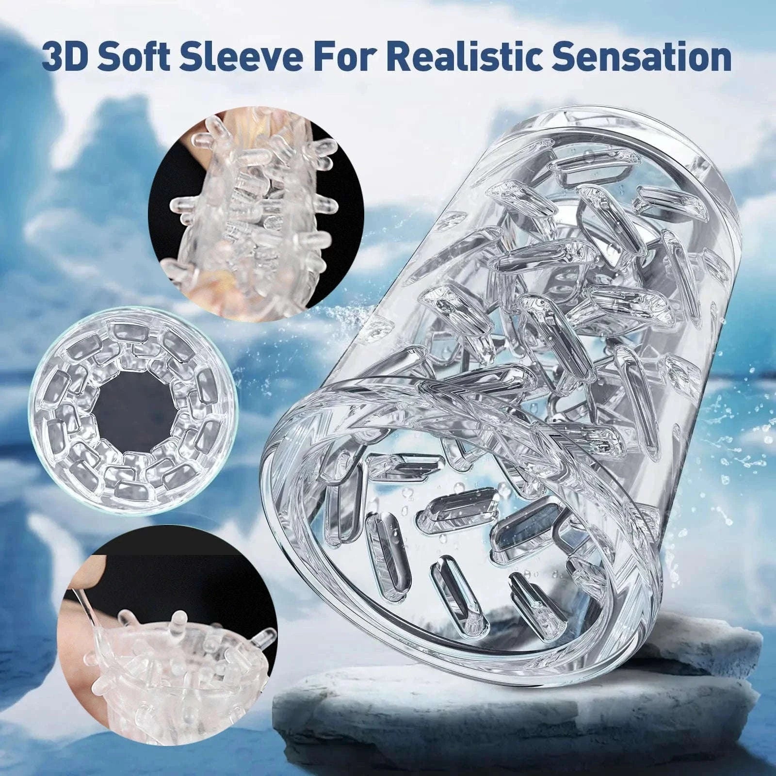 Automatic Male Masturbator with Thrusting and Rotating Modes-No App Black 2