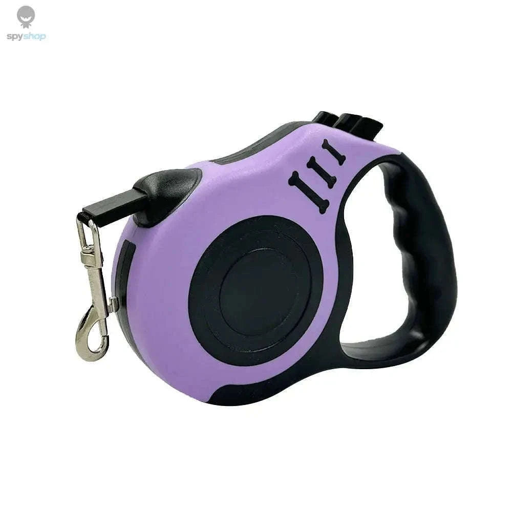 Automatic Retractable Pet Leash for Smoother, Controlled Walks-Red and Gray / 5M