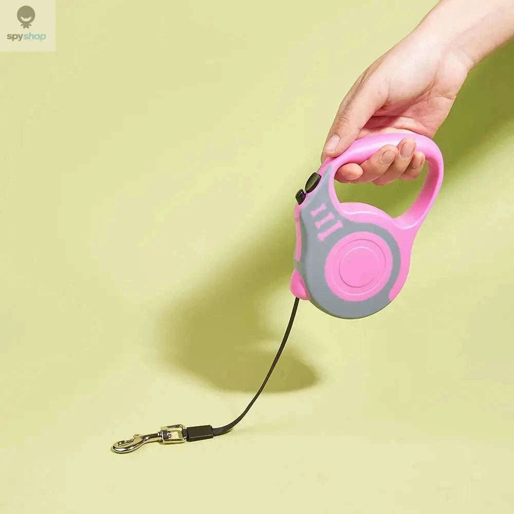 Automatic Retractable Pet Leash for Smoother, Controlled Walks-Red and Gray / 5M