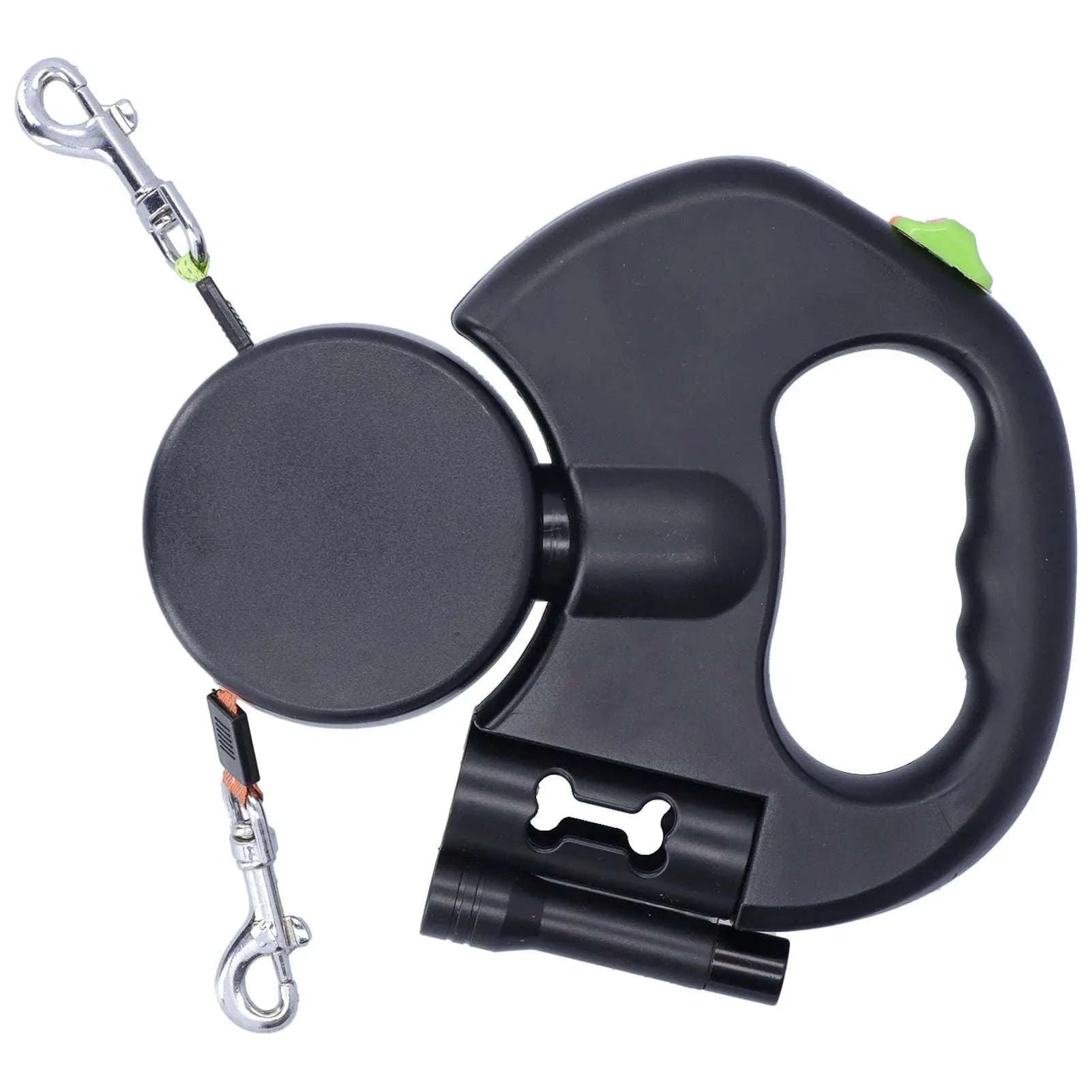 Automatic Retractable Pet Leash with Light and Bag Dispenser-Default Title