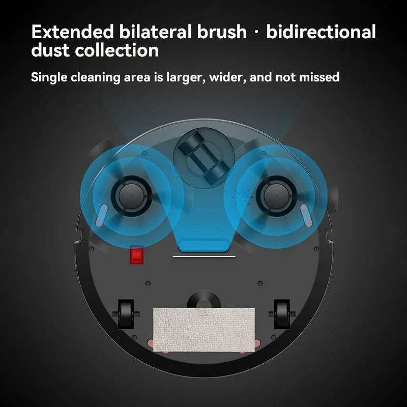 Automatic Robot Vacuum Mop 5-in-1 Cleaner with Slim 6.8cm Design-White