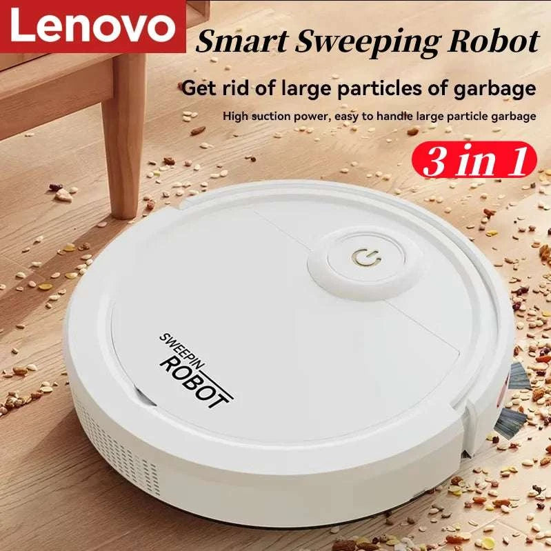 Automatic Robot Vacuum Mop 5-in-1 Cleaner with Slim 6.8cm Design-White