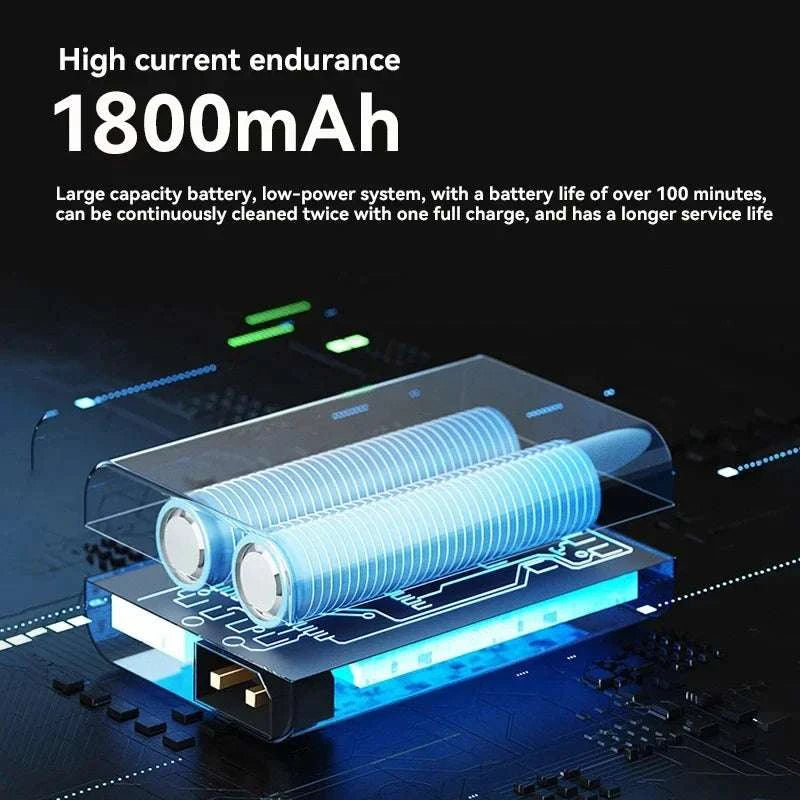 Automatic Robot Vacuum Mop 5-in-1 Cleaner with Slim 6.8cm Design-White