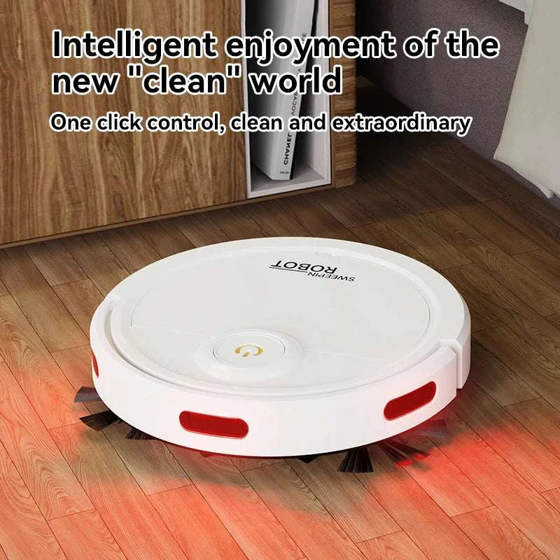 Automatic Robot Vacuum Mop 5-in-1 Cleaner with Slim 6.8cm Design-White
