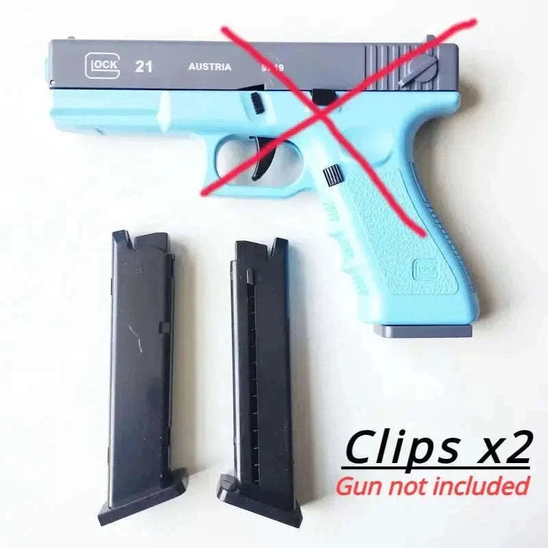 Automatic Shell Ejection Toy Pistol Gun for Action Play-Red