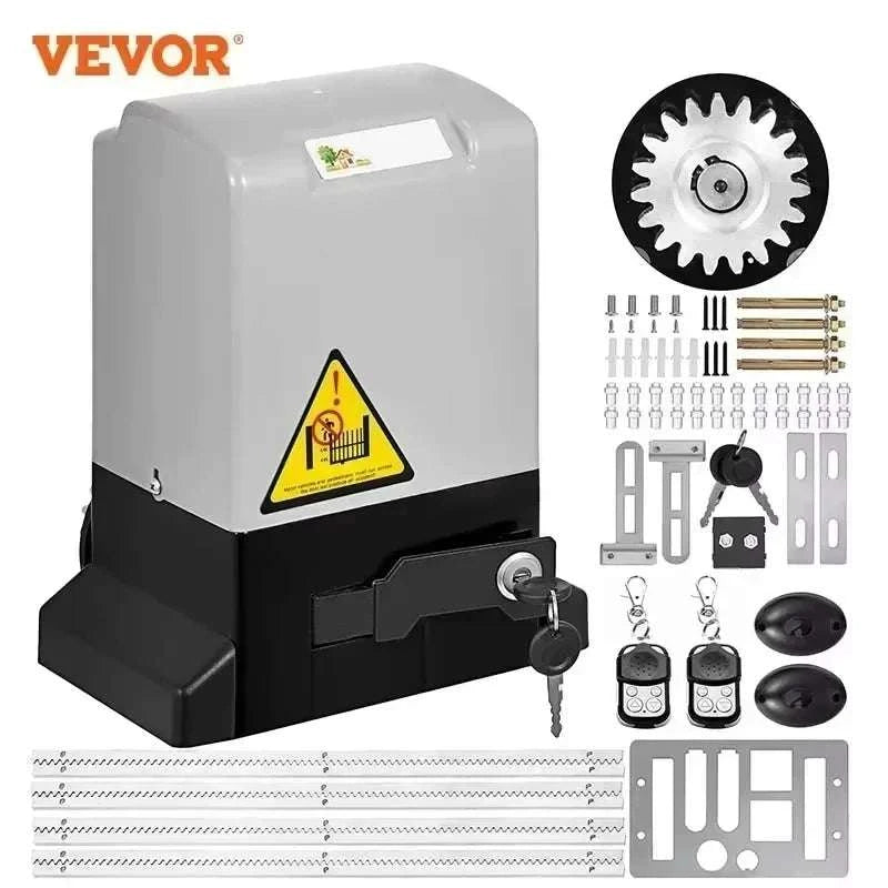 Automatic Sliding Gate Opener 1300lbs with Remote & 4m Rack Kit-United States