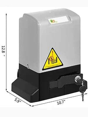 Automatic Sliding Gate Opener 1300lbs with Remote & 4m Rack Kit-United States