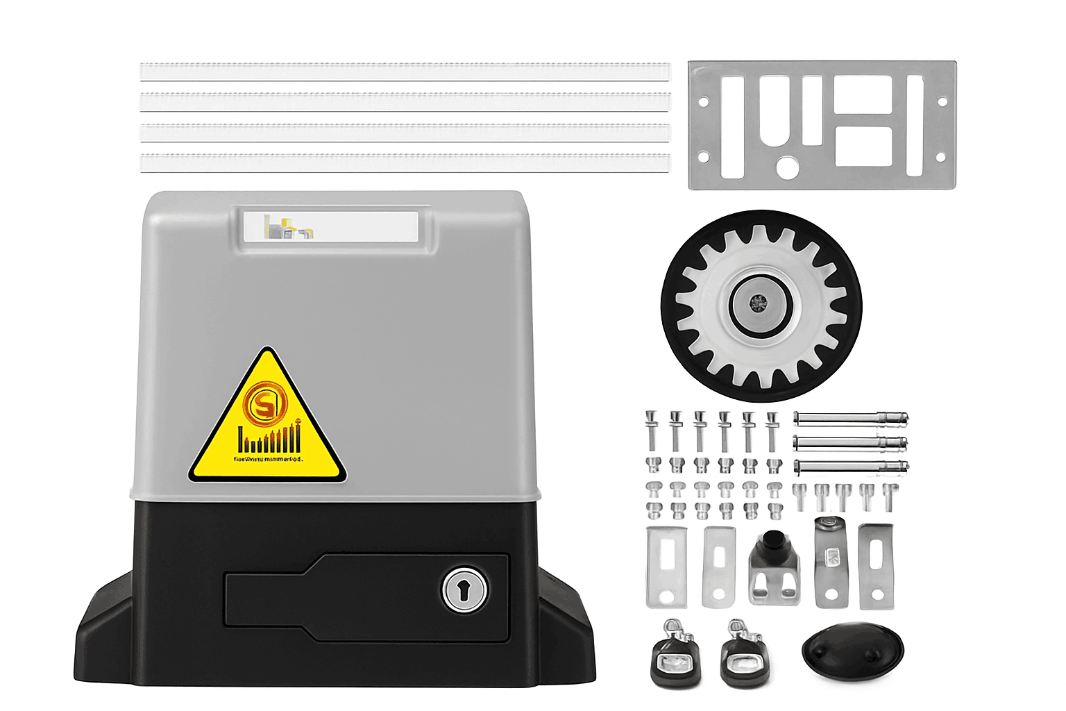 Automatic Sliding Gate Opener Kit 600kg with Remote & 4m Rack-United States / PY600AC