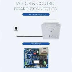 Automatic Sliding Gate Opener Kit 800kg/1600kg with Remote Control-1600KG Black / United States