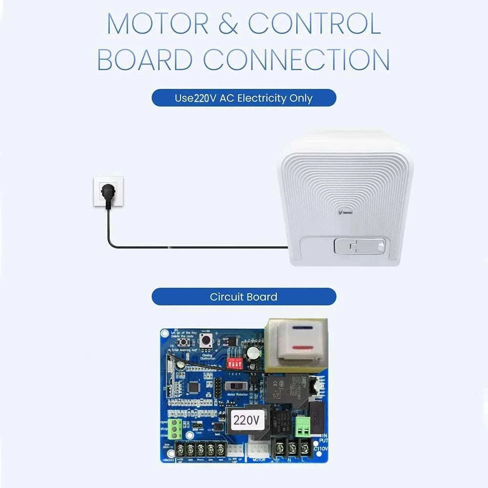 Automatic Sliding Gate Opener Kit 800kg/1600kg with Remote Control-