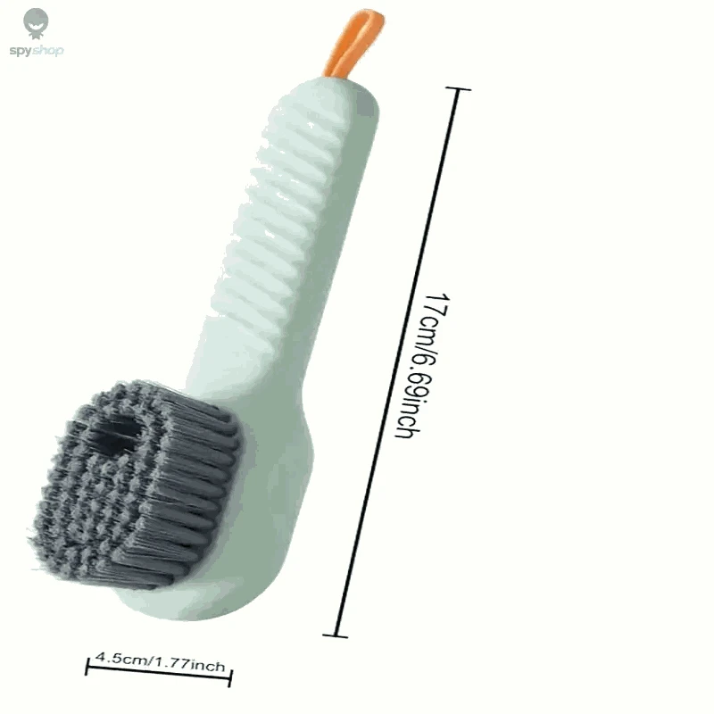 Automatic Spot Shoe Brush – Multi‑Surface Cleaning with Soft Bristles and Easy Grip-green