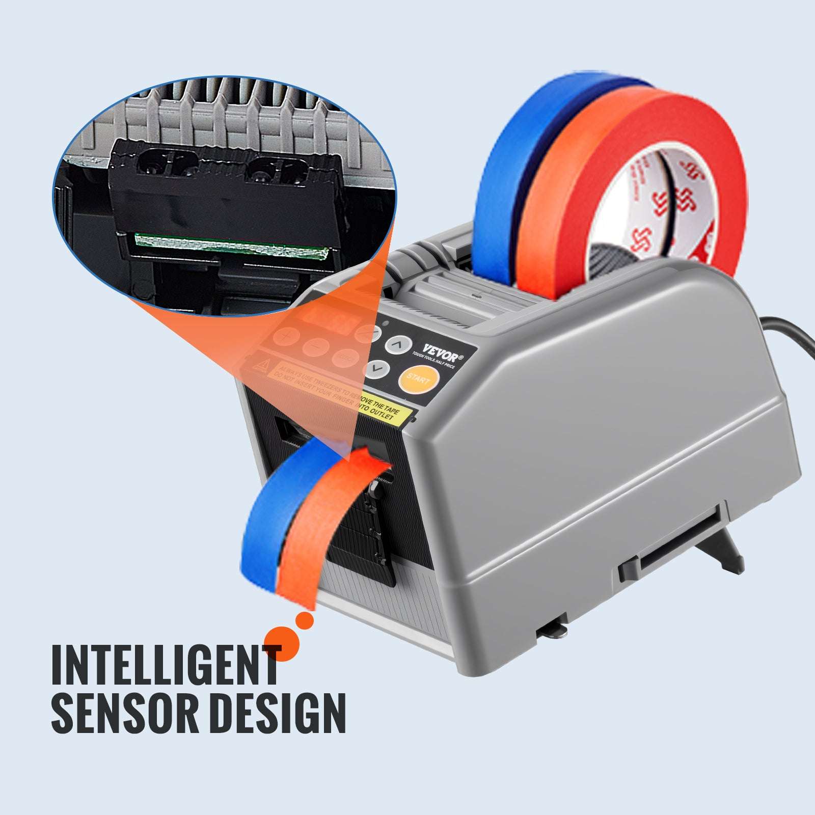 Automatic Tape Dispenser Machine 6–60mm Dual Mode Cutter-ZCUT-9 / United States